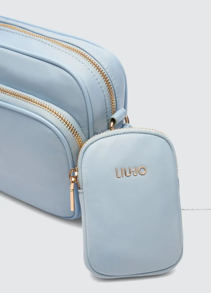 Women Liujo Shoulder Bags Nylon Crossbody Bag Light Blue