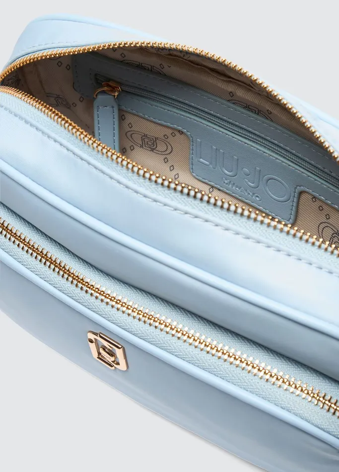 Women Liujo Shoulder Bags Nylon Crossbody Bag Light Blue