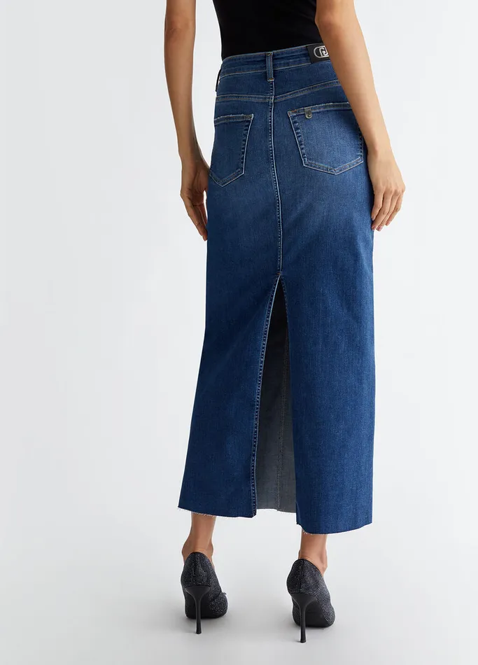 Women Liujo Skirts Denim Skirt Blue Denim