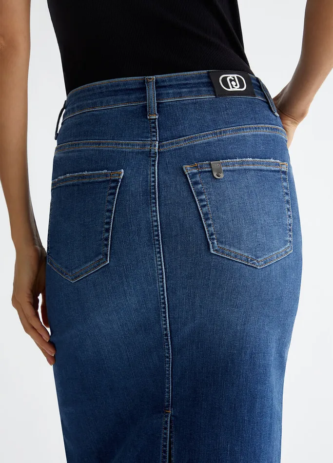 Women Liujo Skirts Denim Skirt Blue Denim