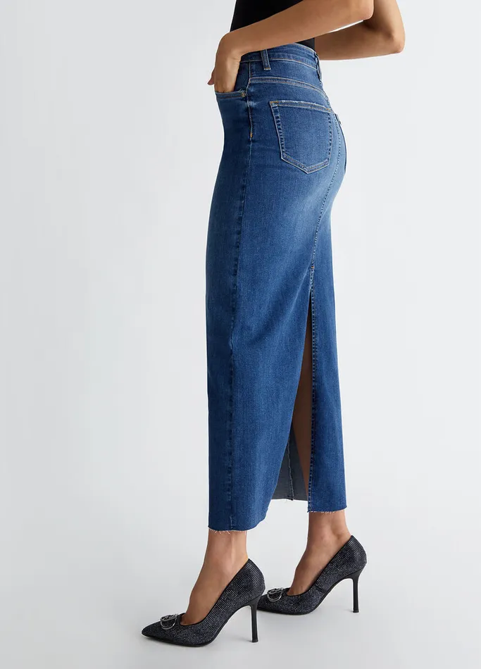 Women Liujo Skirts Denim Skirt Blue Denim