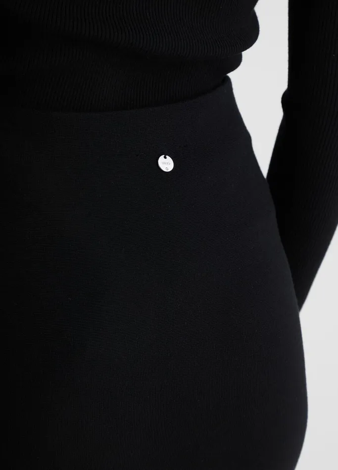 Women Liujo Skirts Knit Skirt With Studs Black