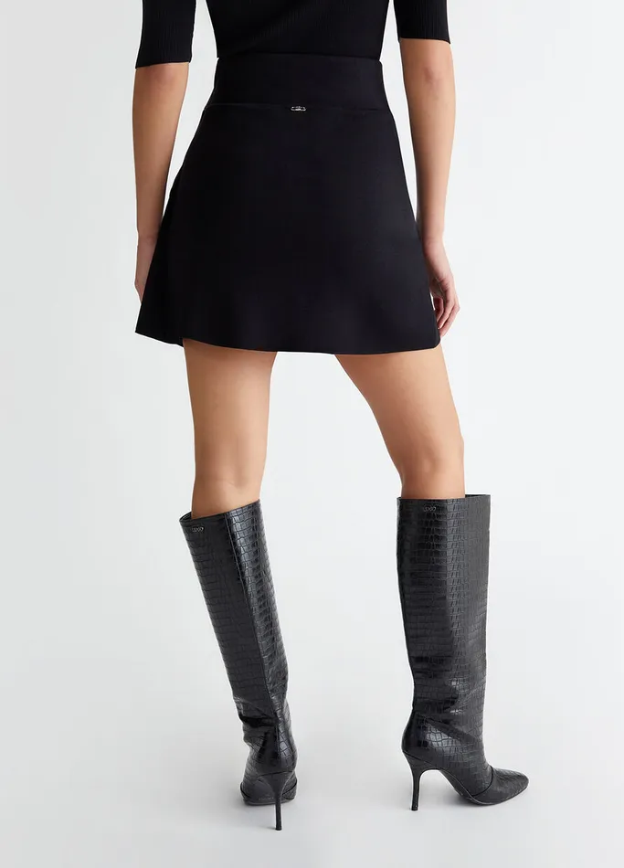 Women Liujo Skirts Miniskirt With Belt Black
