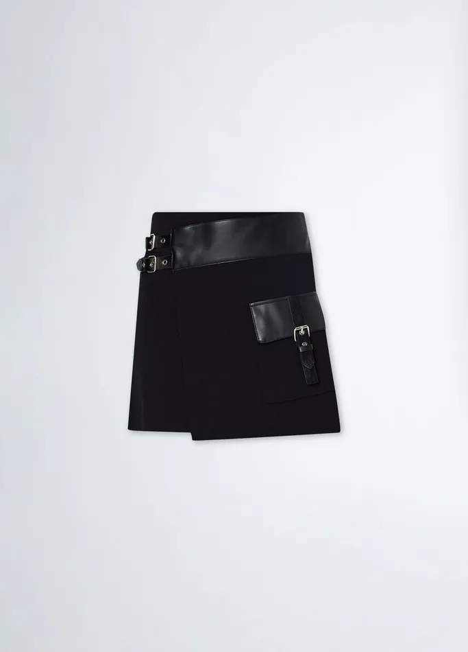 Women Liujo Skirts Miniskirt With Belt Black