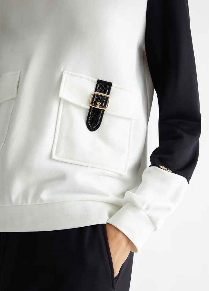 Women Liujo Sweatshirts Sweatshirt With Pockets White