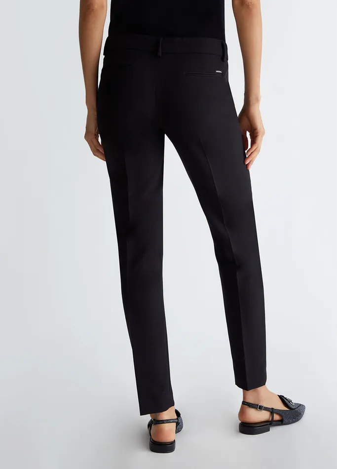 Women Liujo Tailleurs Chino Trousers Black