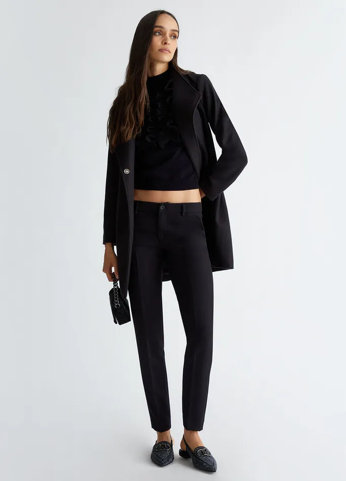 Women Liujo Tailleurs Chino Trousers Black