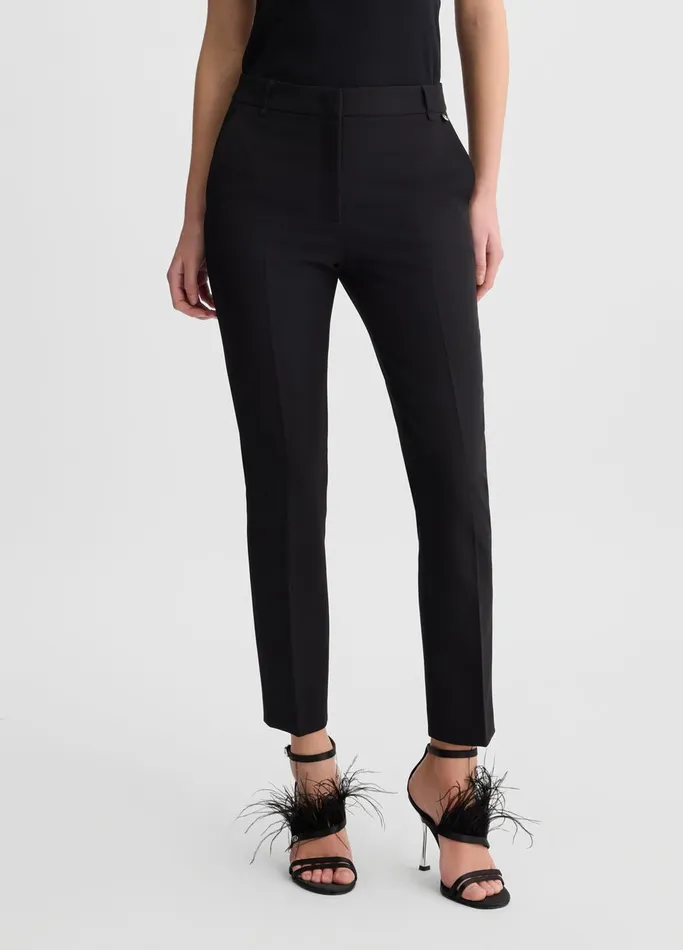 Women Liujo Tailleurs Cigarette Trousers Black