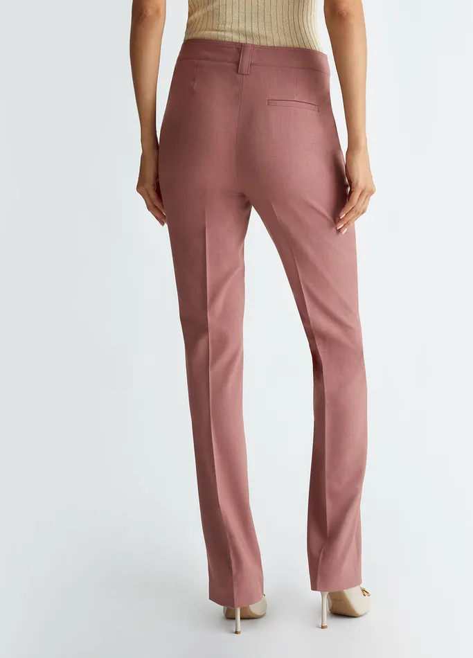 Women Liujo Tailleurs Flared Suit Trousers Hydrangea