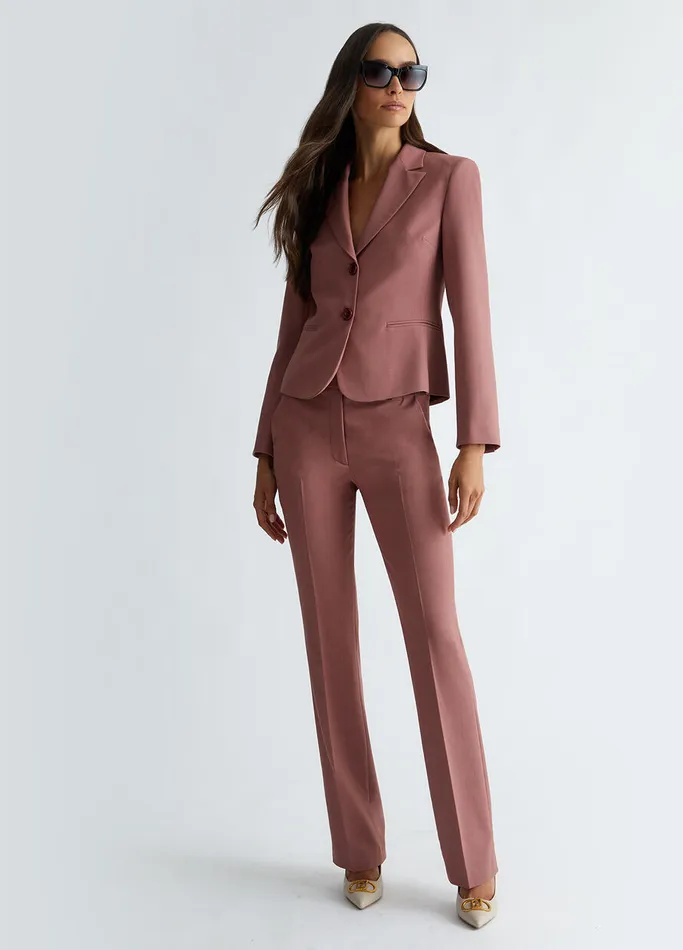 Women Liujo Tailleurs Flared Suit Trousers Hydrangea