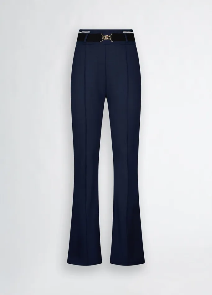 Women Liujo Trousers Jersey Trousers Blue