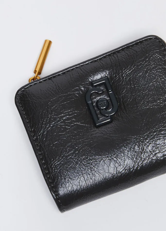 Women Liujo Wallets Glossy Wallet With Zip Green