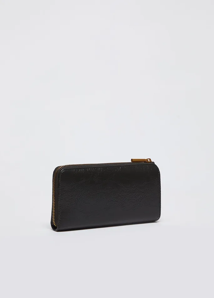 Women Liujo Wallets Large Glossy ZipAround Wallet Green