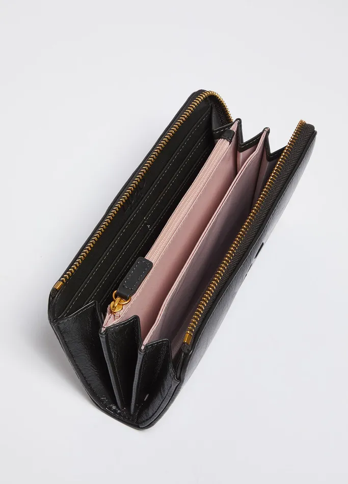 Women Liujo Wallets Large Glossy ZipAround Wallet Green