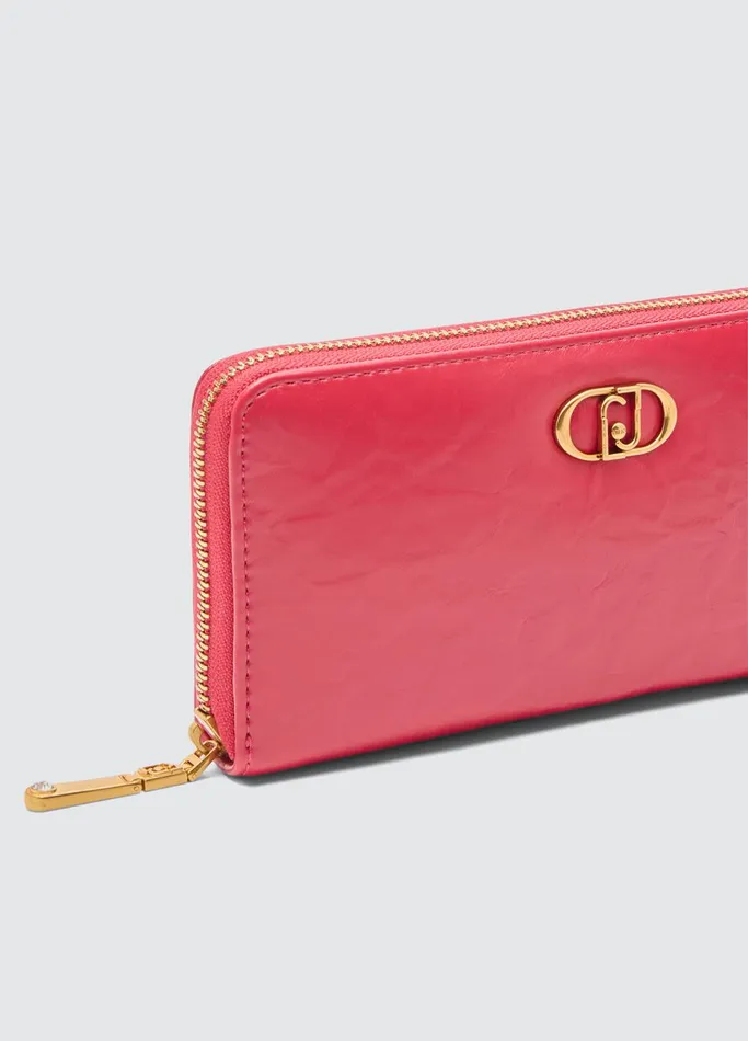 Women Liujo Wallets Large ZipAround Purse Red