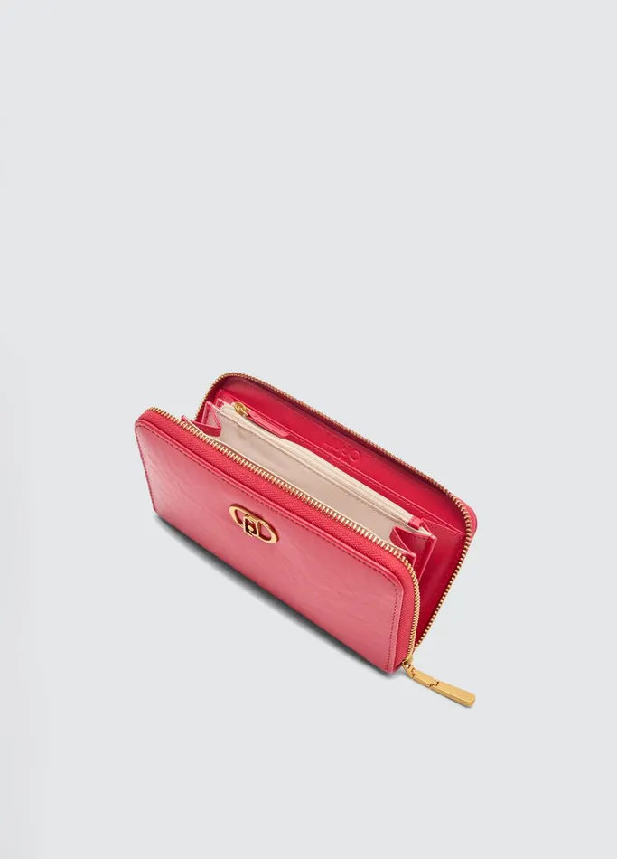 Women Liujo Wallets Large ZipAround Purse Red