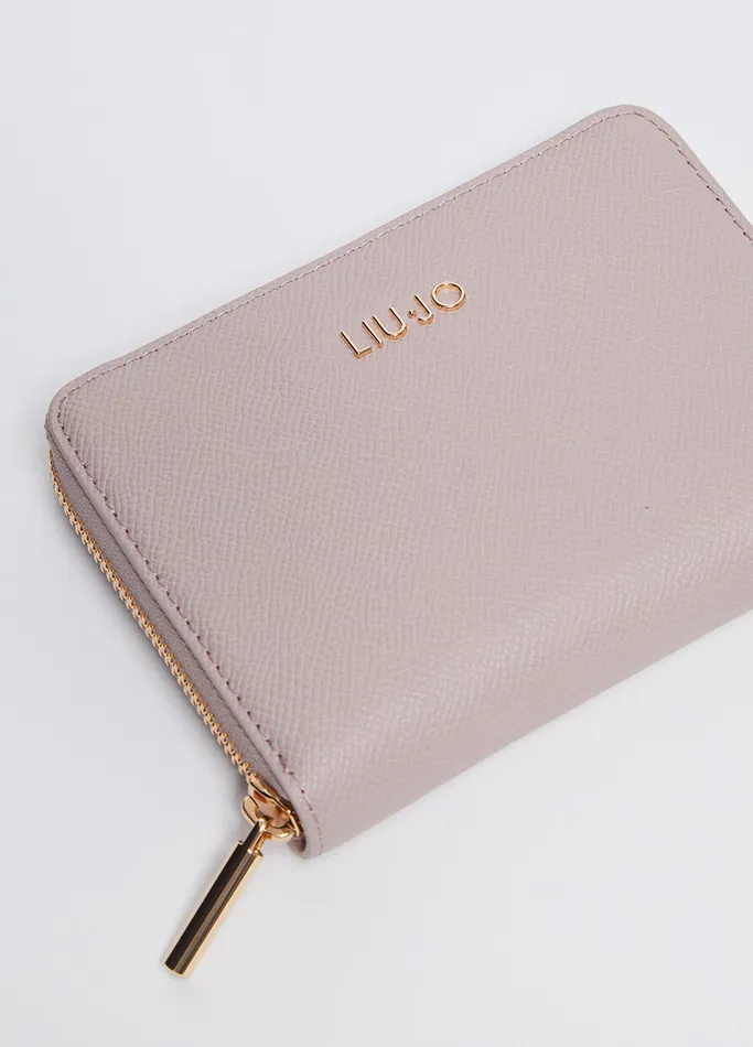 Women Liujo Wallets ZipAround Purse Pink