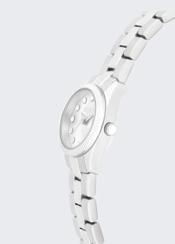 Women Liujo Watches Slim Steel Watch Silver Tone