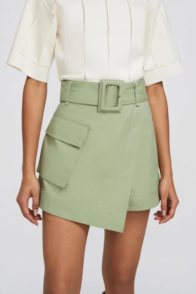 Women Lizette Skort Verde Jonathan Simkhai Pants and Bottoms