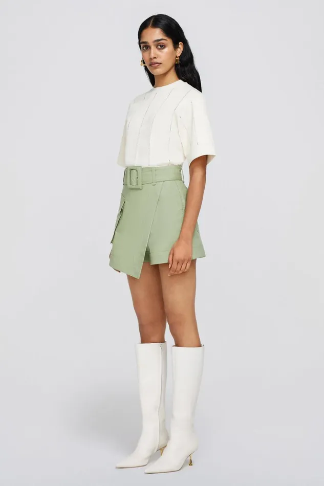 Women Lizette Skort Verde Jonathan Simkhai Pants and Bottoms