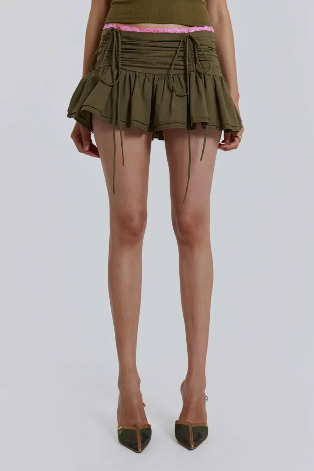 Women Lolita Mini Skirt Grey Jaded London Mini Skirts