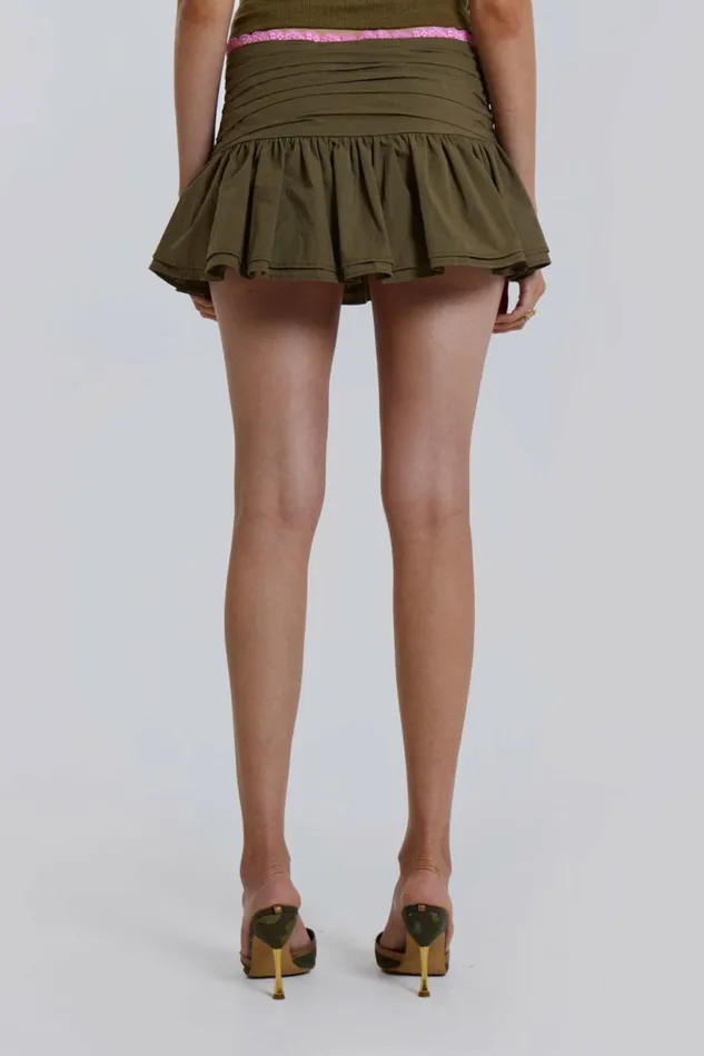 Women Lolita Mini Skirt Grey Jaded London Mini Skirts