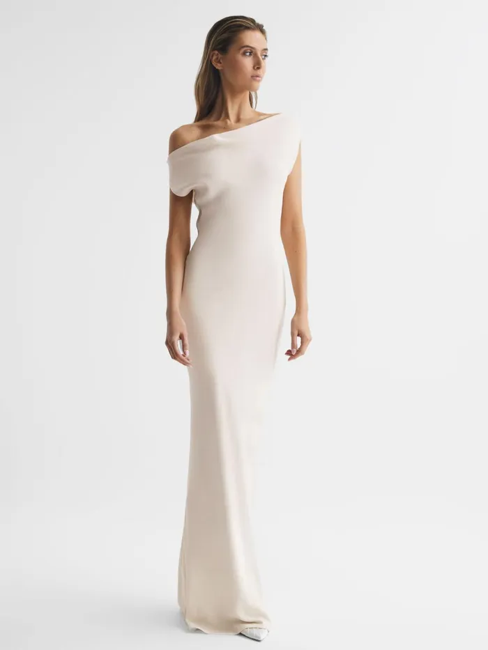 Women Loretta OffTheShoulder Maxi Dress Ivory Reiss Dresses