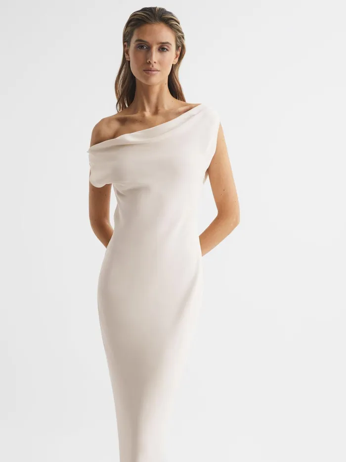 Women Loretta OffTheShoulder Maxi Dress Ivory Reiss Dresses
