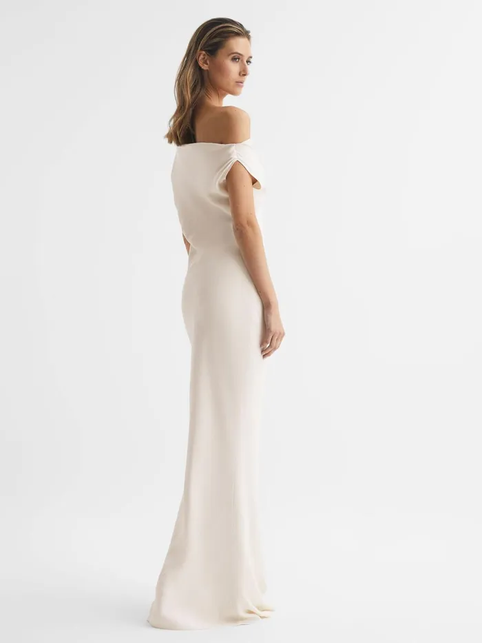 Women Loretta OffTheShoulder Maxi Dress Ivory Reiss Dresses