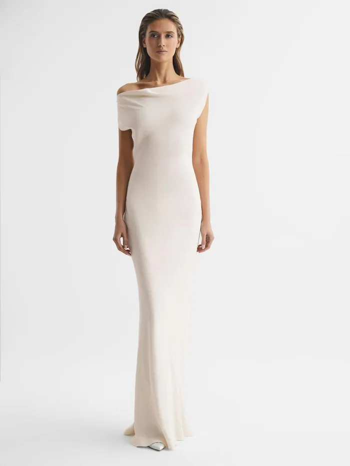 Women Loretta OffTheShoulder Maxi Dress Ivory Reiss Dresses