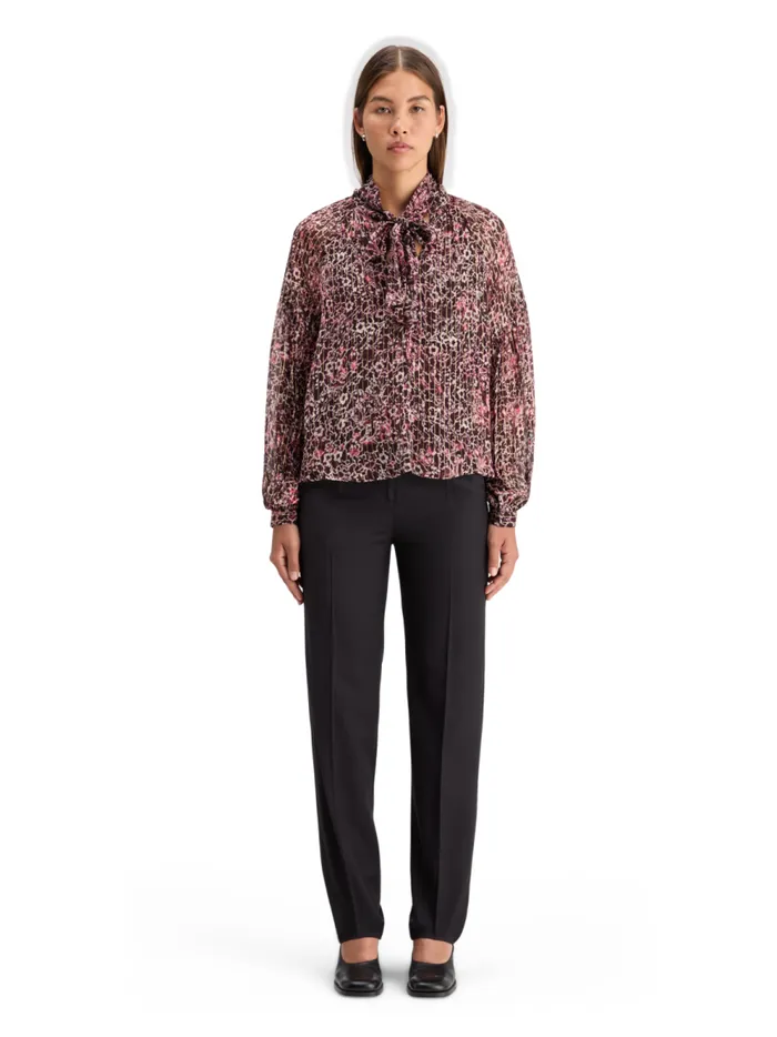 Women LUREX TOP WITH BOW NECK Evening Black Scotch and Soda Blouses and Shirts Women LUREX TOP WITH BOW NECK Evening Black Scotch and Soda Blouses and Shirts
