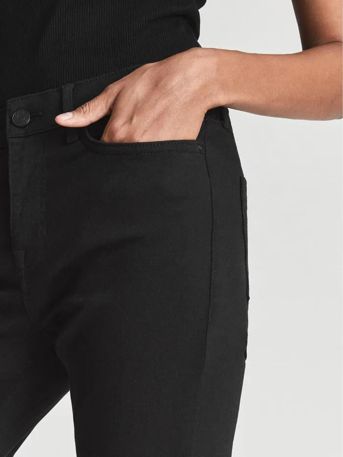 Women Lux Mid Rise Skinny Jeans Black Reiss Jeans