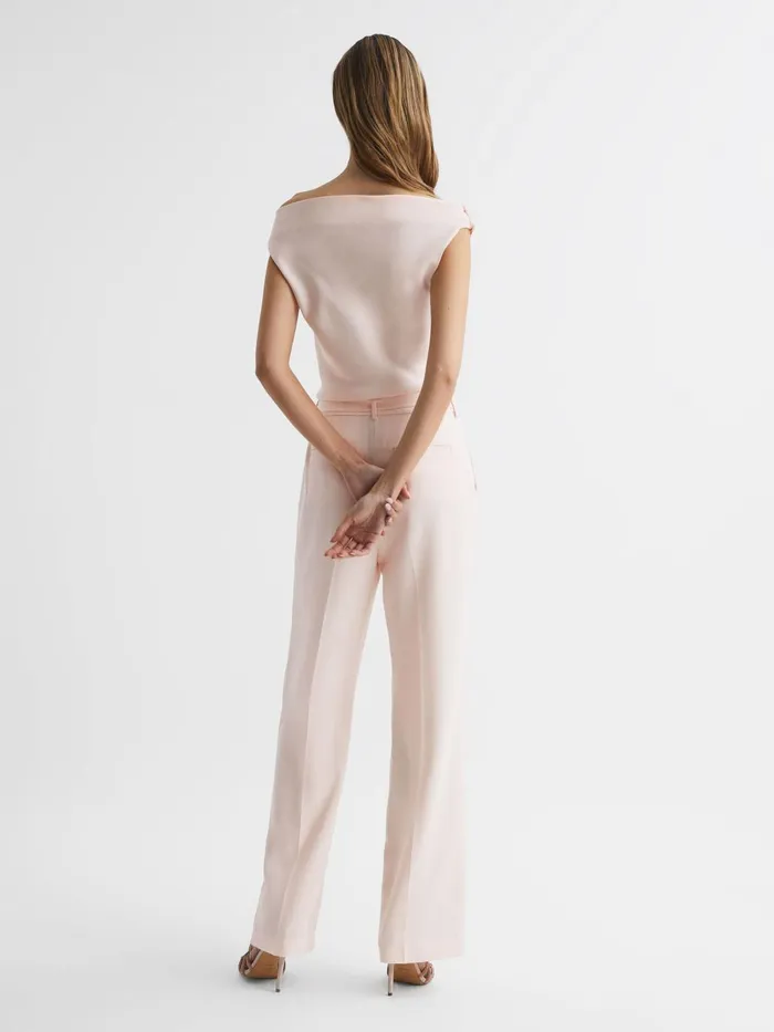 Women Maple OffTheShoulder Jumpsuit Nude Reiss Jumpsuits