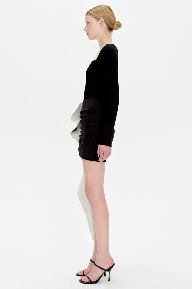 Women Marcelina Skirt Black Multi Jonathan Simkhai Pants and Bottoms