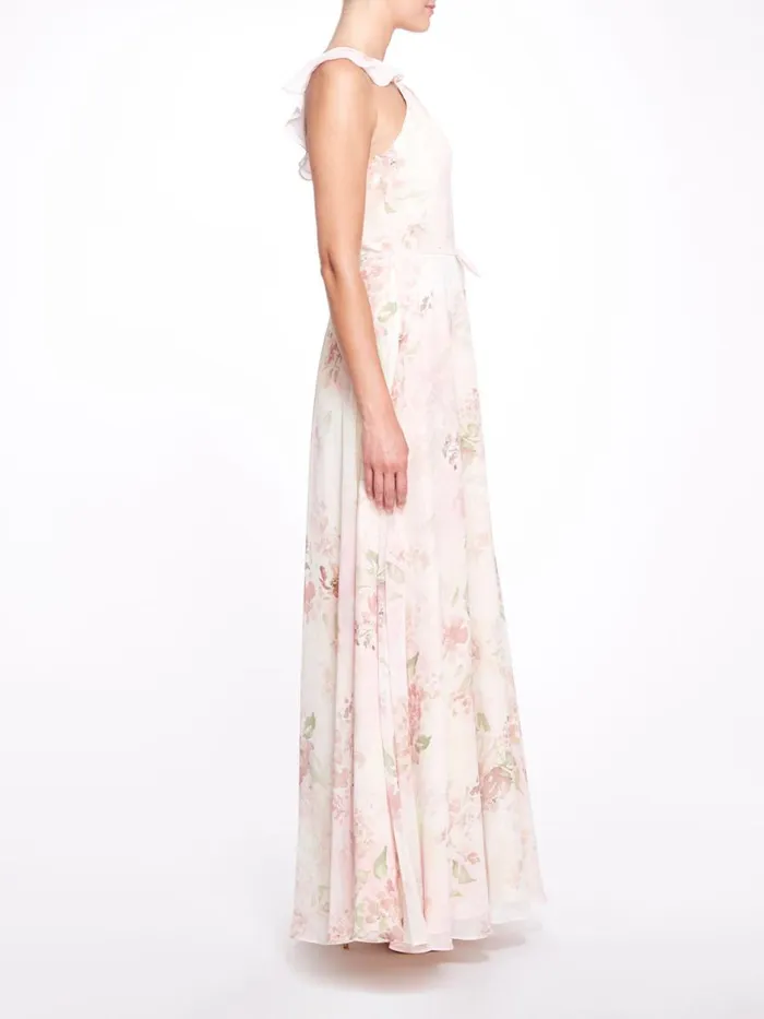 Women Marchesa Notte Marchesa Pavia Printed Blush