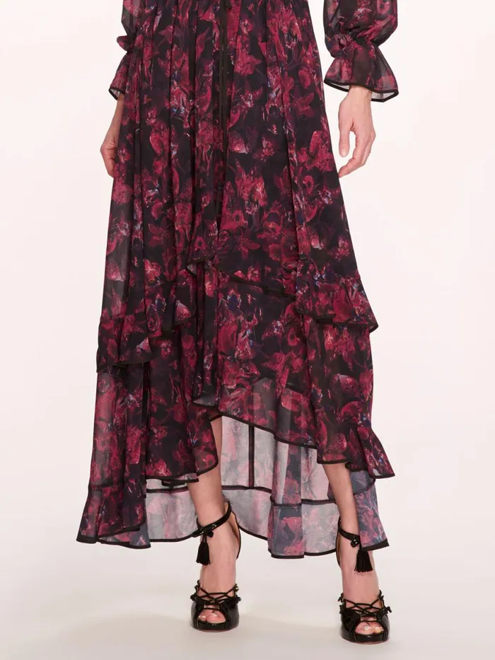 Women Marchesa Rosa Marchesa Pom Maxi Dress Magenta