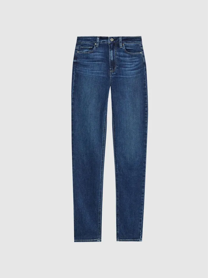 Women Margot PAIGE Skinny High Rise Jeans Dark Blue Reiss Jeans