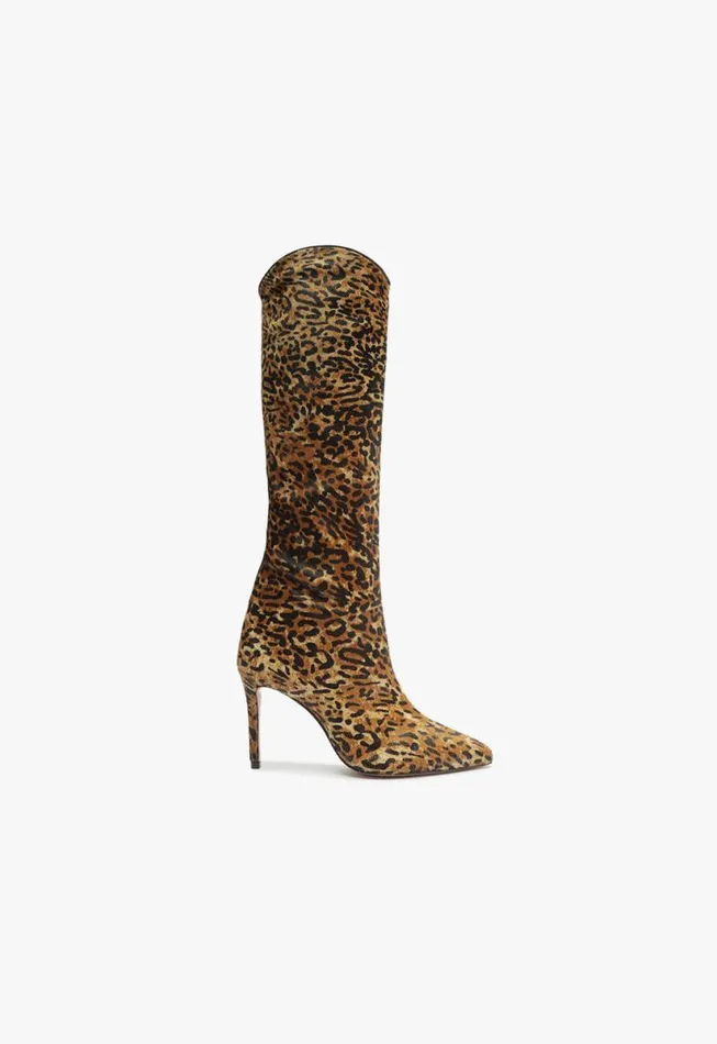 Women Maryana Boots Schutz Shoes Maryana Wild Leather Boot Animal Print