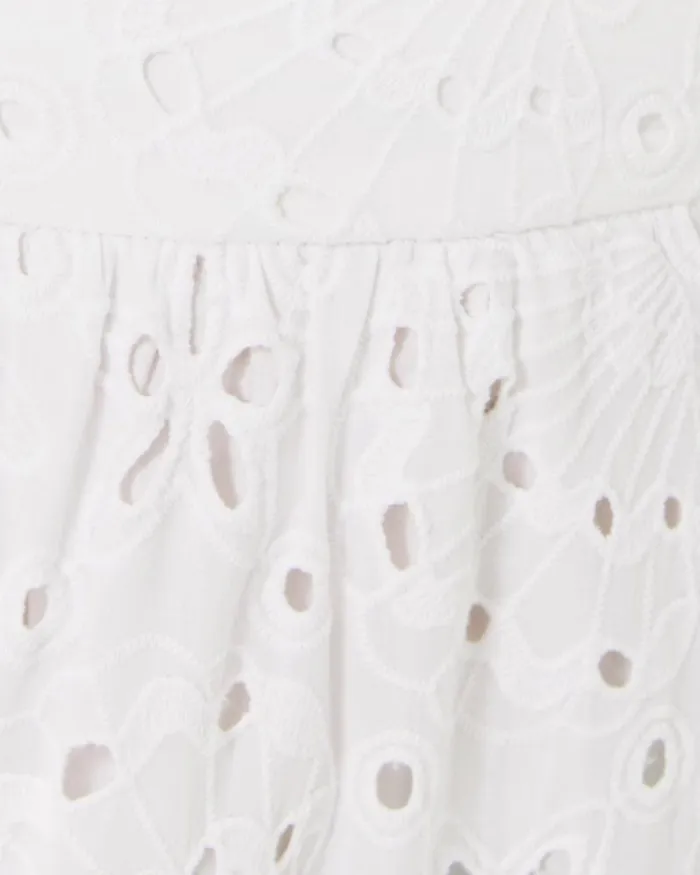 Women Matching Sets Lilly Pulitzer Winslow Eyelet Top and Short Set Resort White Sealife Eyelet