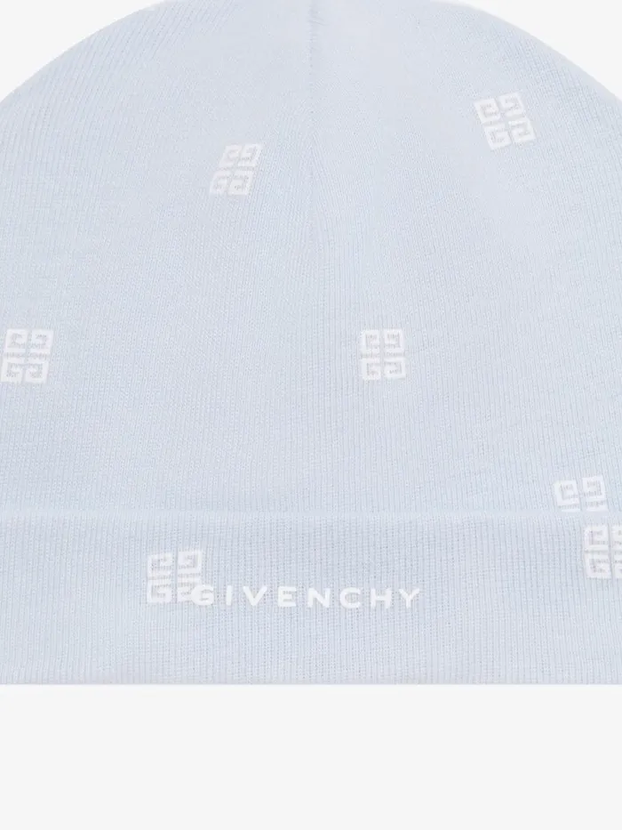 WomenMen Baby 1 Month To 3 Years Givenchy Two Beanies In Knit Gift Set Whitelight Blue