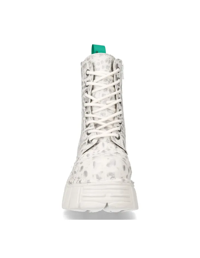 WomenMen New Rock Ankle Boot Metallic MMili083cV9 Military WomenMen New Rock Ankle Boot Metallic MMili083cV9 Military