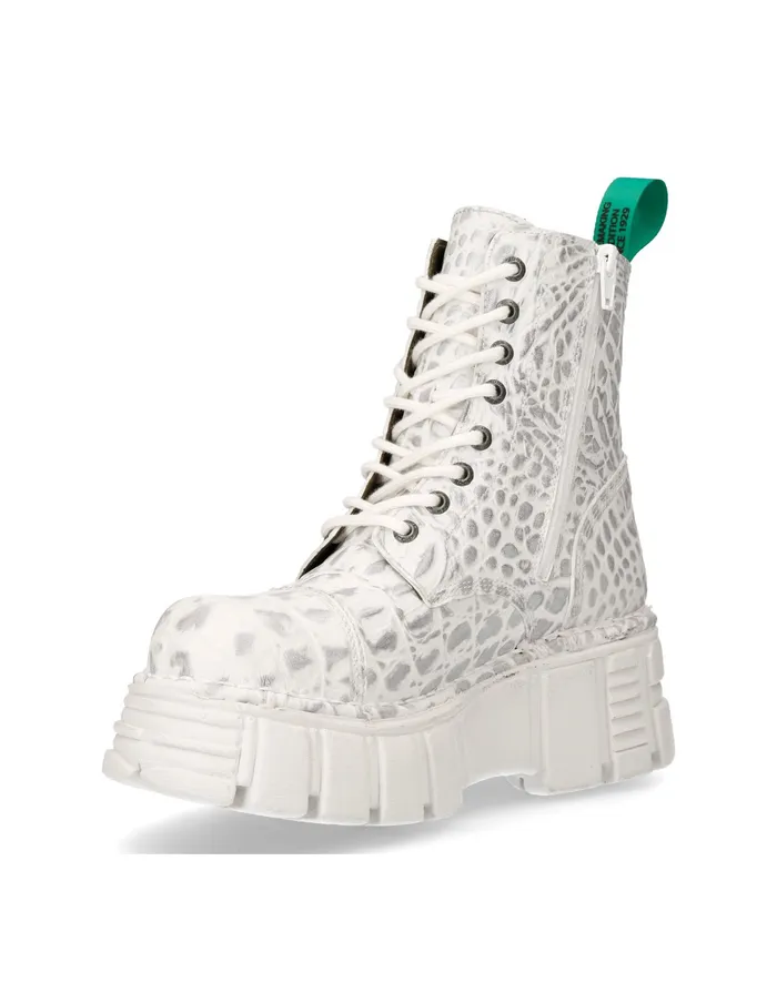 WomenMen New Rock Ankle Boot Metallic MMili083cV9 Military WomenMen New Rock Ankle Boot Metallic MMili083cV9 Military