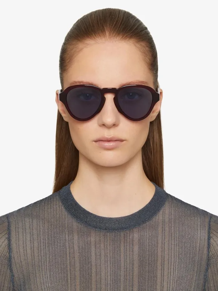 WomenMen Sunglasses Givenchy GV Day Unisex Sunglasses In Acetate Dark Red WomenMen Sunglasses Givenchy GV Day Unisex Sunglasses In Acetate Dark Red