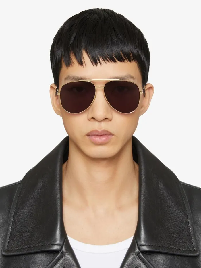 WomenMen Sunglasses Givenchy GV Speed Unisex Sunglasses In Metal Golden