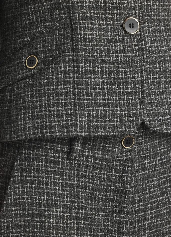 Women Micro Pattern Tweed 34 Sleeve Jacket Light Gray Multi St John Light Jackets Women Micro Pattern Tweed 34 Sleeve Jacket Light Gray Multi St John Light Jackets