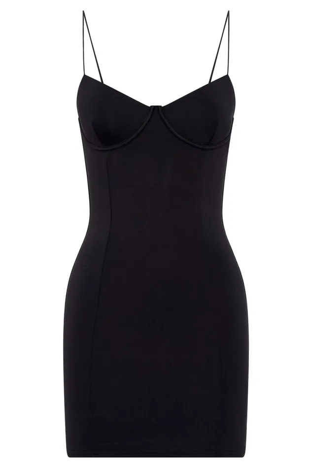 Women Misty Contour Mini Dress 8211 Black Black Meshki Mini Dresses Women Misty Contour Mini Dress 8211 Black Black Meshki Mini Dresses