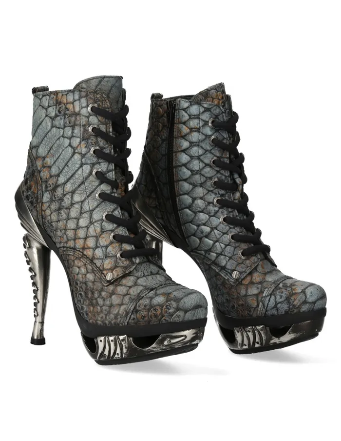 Women New Rock Ankle Boot Punk MMag016C40 Heels