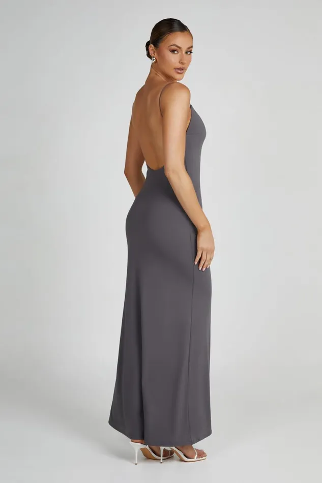 Women Nikkita Recycled Nylon Strappy Maxi Dress 8211 Charcoal Charcoal Meshki Maxi Dresses Women Nikkita Recycled Nylon Strappy Maxi Dress 8211 Charcoal Charcoal Meshki Maxi Dresses