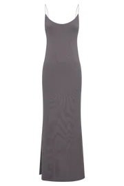 Women Nikkita Recycled Nylon Strappy Maxi Dress 8211 Charcoal Charcoal Meshki Maxi Dresses