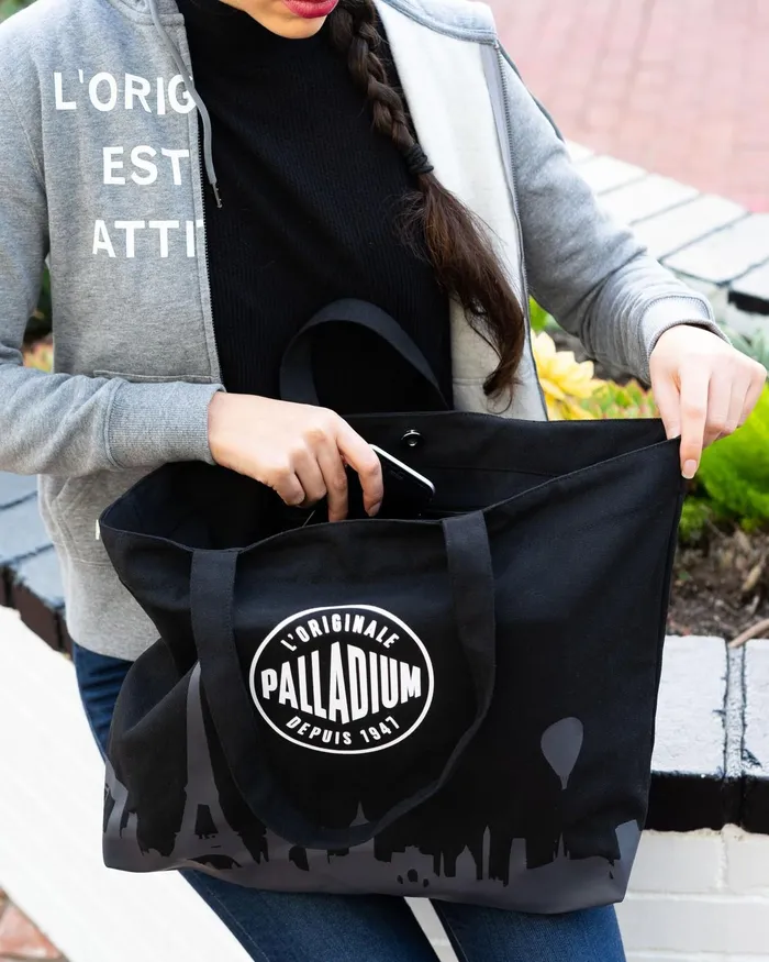 Women Palladium Bags Paris Tote Blackgray